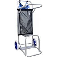 Arcoiris Carro portasillas Plegable- 110x38x42cm- Carro playa plegable de Aluminio para Camping y Playa Nuevo y Mejorado…